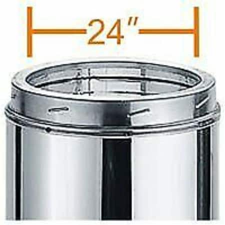 Majestic Pet Majestic SL324 24 in. Chimney Vent Pipe Section SL324